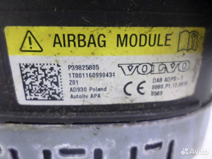 Подушка безопасности в рулевое колесо Volvo XC90