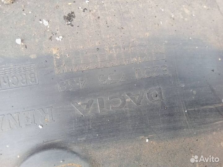 Подкрылки передние штатные renault sandero