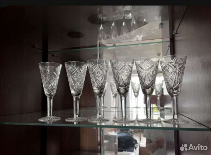 Рюмки стопки бокалы СССР винтаж 10 штук комплект