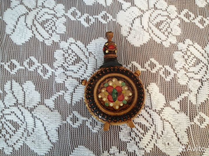 Флаконы для духов стекло Мурано, дерево