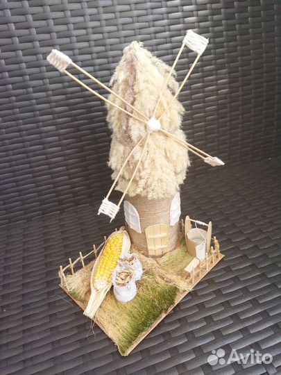 Мельница. Поделка в сад или школу