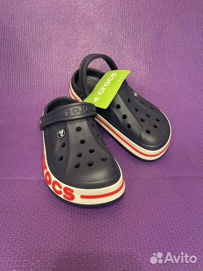 Crocs сабо crocs bayaband clog темно-синие