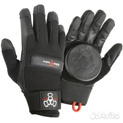 Перчатки triple eight Downhill Glove Blk S/M