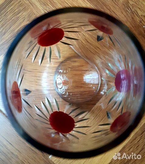 Ваза цветного стекла СССР