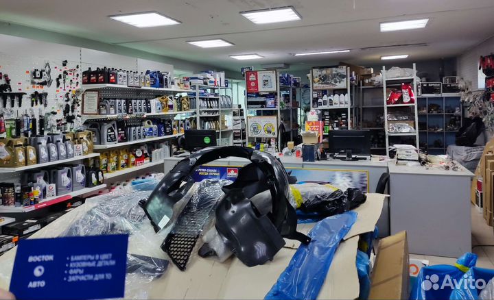 Бампер Logan 09- белый лед