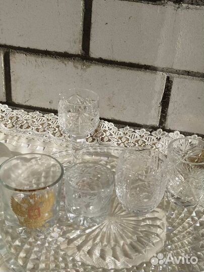 Стопки хрустальные СССР