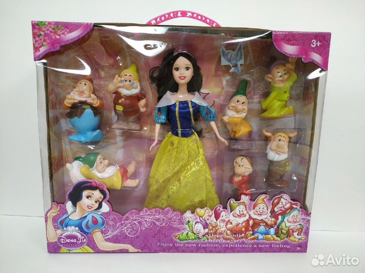 Игровой набор Кукла Белоснежка и 7 гномов