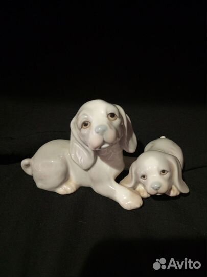 Фигурки собаки фарфор