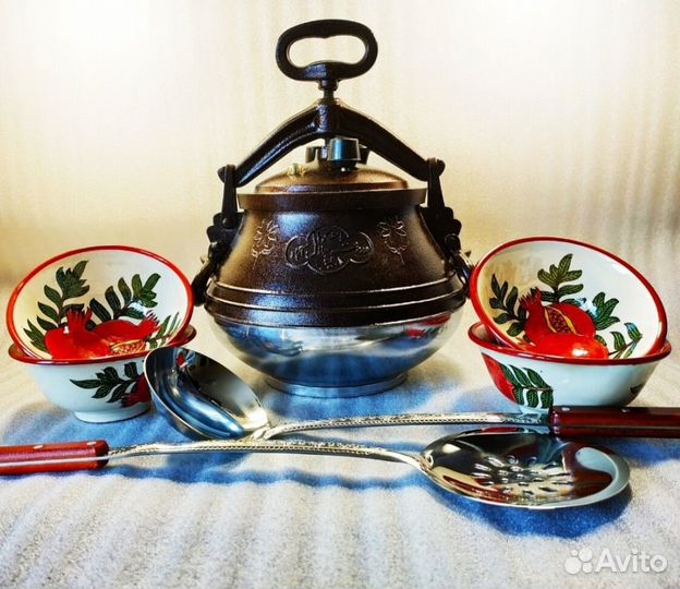 Афганский 2х цв казан 10 завод с половн и проклад