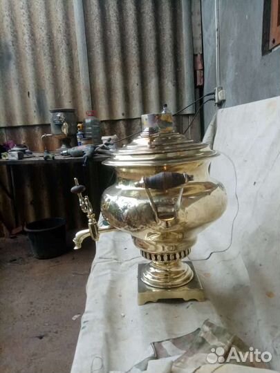 Самовар на дровах старинный