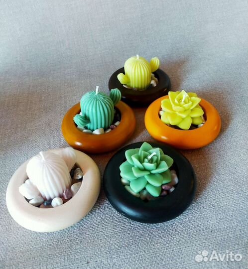 Гипсовый подсвечник