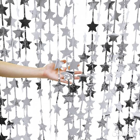 Занавес оформительский Звезды 1х2м