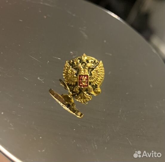 Значок герб РФ по заказу мид