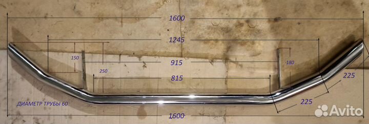 Защита переднего бампера Mazda CX-5, нержавейка