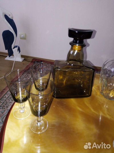 Графин винтажный. Бутылки из под элитного алкоголя