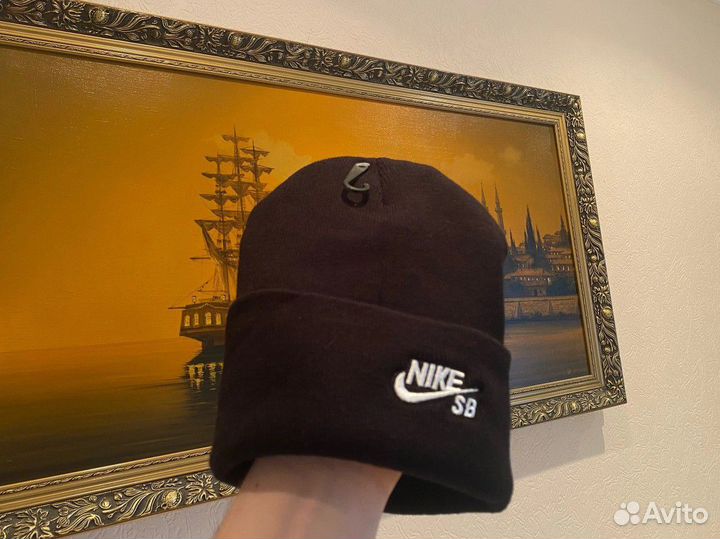 Зимний комплект 3в1 Шапка и перчатки Nike