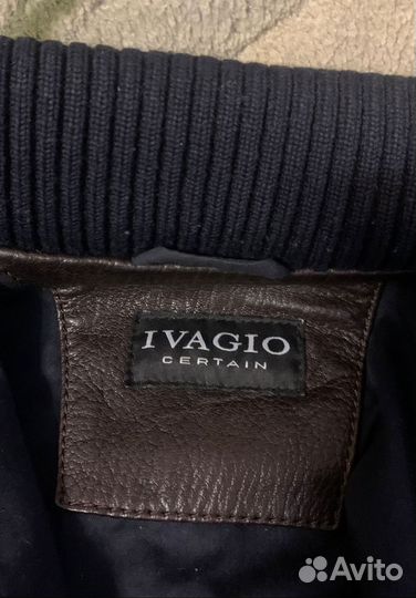Кожаная куртка мужская/ ivagio/ 48 50