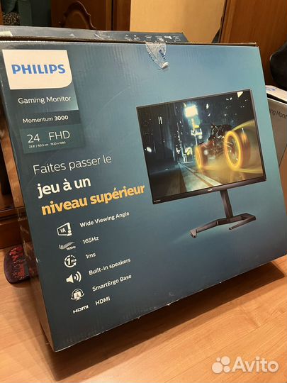 Монитор 165 гц, 24 дюйма, IPS, VA (Philips, AOC)