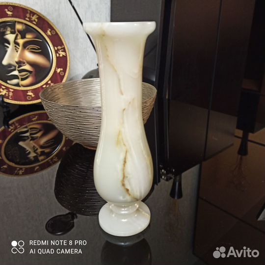 Ваза из оникса 25 см, Пакистан