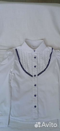 Блузка школьная для девочки 122