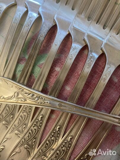 Вилки с ложками мельхиоровые СССР