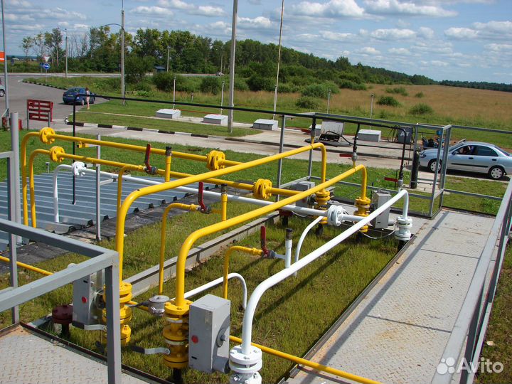 Агзс (газовая заправка) с двустенными резервуарами