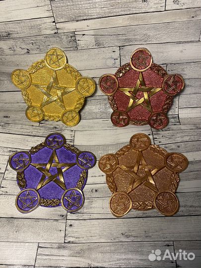 Алтарный ритуальный подсвечник Пентаграмма