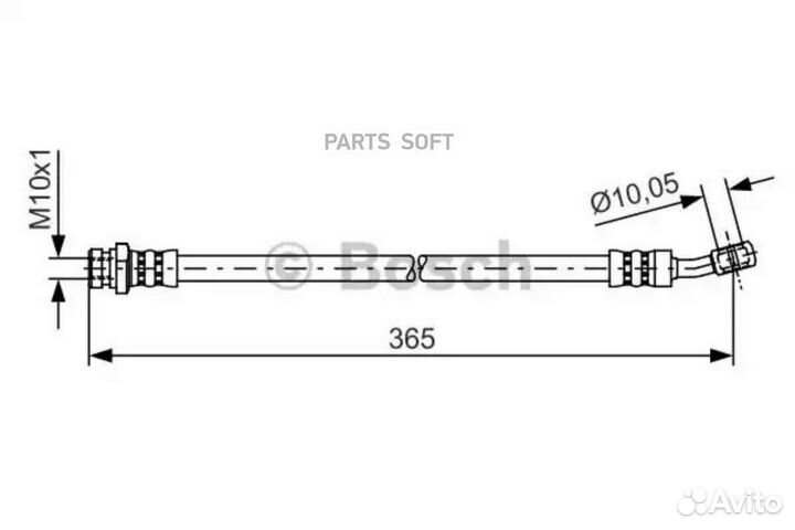 Bosch 1987481456 Тормозной шланг