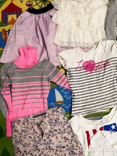 Детские вещи на девочку пакетом 140
