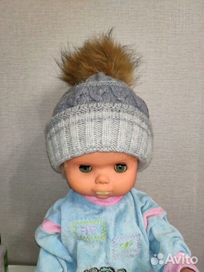 Зимняя шапка на мальчика (7-10лет)