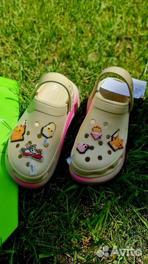 Crocs сабо mega crush colordip clog