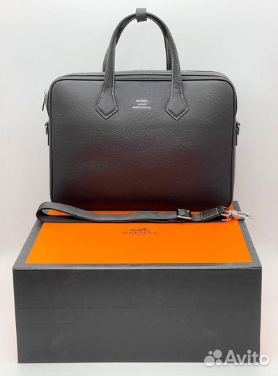 Сумка hermes 38:28:7см гермес блэк мужская