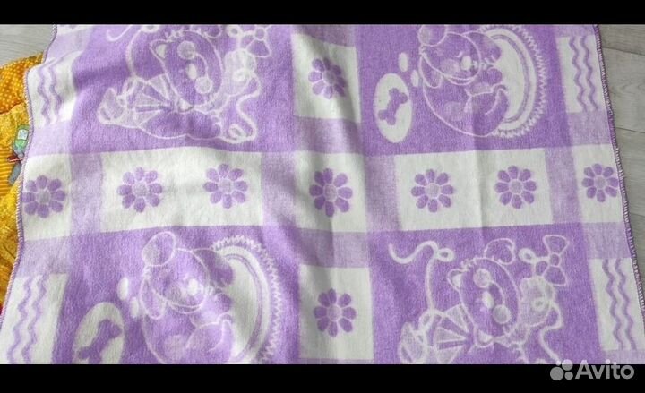 Одеяло байковое детское новое