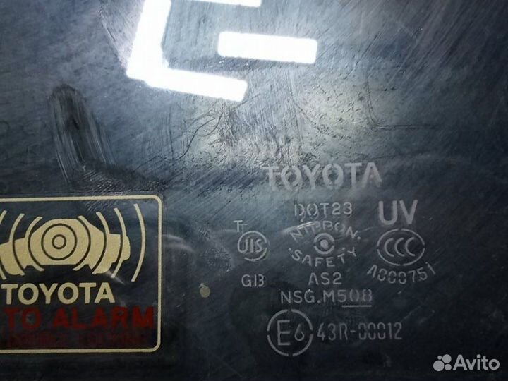 Стекло двери лев. перед. Toyota Land Cruiser Prado