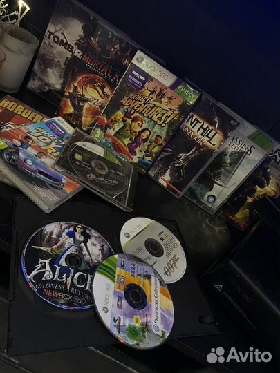 Xbox 360 с играми и kinect