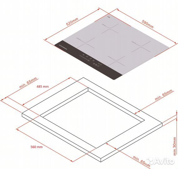 Варочная панель индукционная Kuppersberg ICD 601