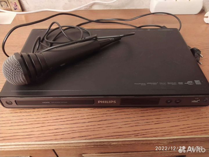 DVD плеер с микрофоном Philips