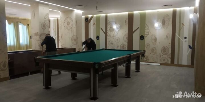 Установка бильярда