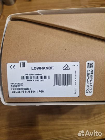 Эхолот картплоттер lowrance elite 9fs