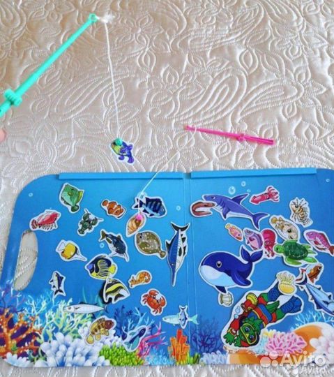 Развивающие игрушки. Телефон, магнитная Рыбалка, с