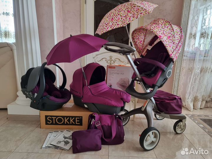 Stokke xplory 3в1 с доп.аксессуарами
