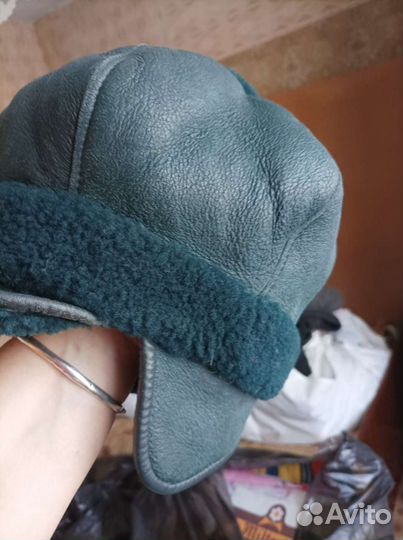 Шапка кожа
