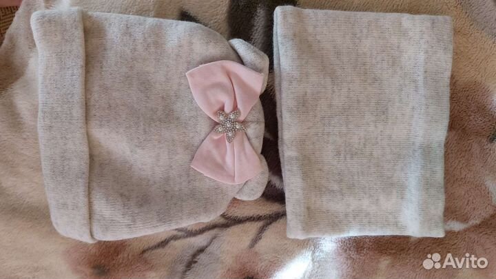 Шапка и снуд для девочки