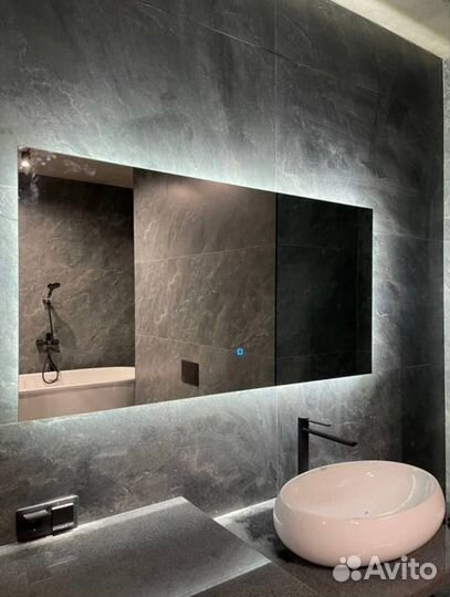 Зеркало в ванную с подсветкой на заказ