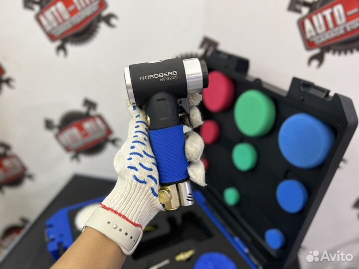 Пневмошлифмашинка угловая орбитальная, эксцентрик