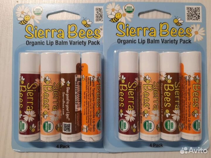 Бальзам для губ Sierra bess, carmex, eos