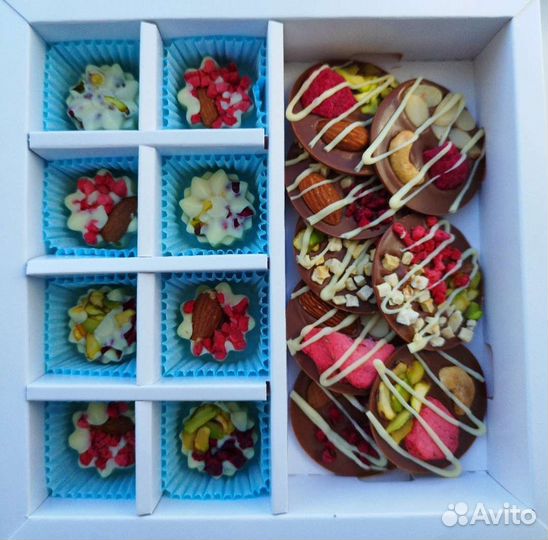 Шоколадные конфеты ручной работы, шокобоксы