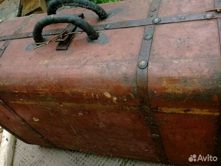 Дорожный чемодан 19в, антиквариат