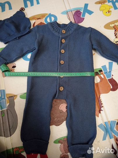 Вязанный комбинезон 80