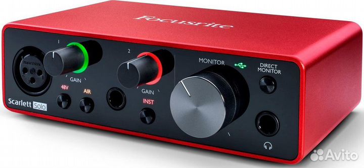 Внешняя звуковая карта focusrite Scarlett Solo 3rd